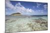 Blue Sky and Clouds Frame the Turquoise Caribbean Sea, Half Moon Bay, Antigua and Barbuda-Roberto Moiola-Mounted Photographic Print