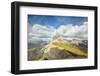 Blue sky and clouds on the rocky peaks of the Odle mountain range seen from Seceda, Val Gardena, Tr-Roberto Moiola-Framed Photographic Print