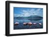 Blue Sky at Dusk and Snowy Peaks are Reflected in the Frozen Sea, Troms-Roberto Moiola-Framed Photographic Print