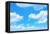 Blue Sky Background with a Tiny Clouds-Vitaliy Pakhnyushchyy-Framed Stretched Canvas