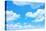 Blue Sky Background with a Tiny Clouds-Vitaliy Pakhnyushchyy-Stretched Canvas