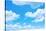 Blue Sky Background with a Tiny Clouds-Vitaliy Pakhnyushchyy-Stretched Canvas
