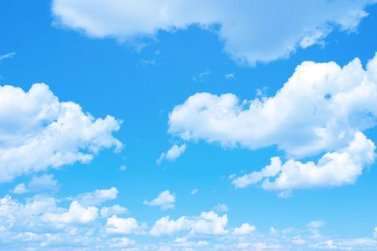 Blue Sky Background with a Tiny Clouds' Photographic Print - Vitaliy  Pakhnyushchyy | AllPosters.com