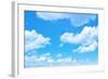 Blue Sky Background with a Tiny Clouds-Vitaliy Pakhnyushchyy-Framed Photographic Print