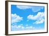 Blue Sky Background with a Tiny Clouds-Vitaliy Pakhnyushchyy-Framed Photographic Print