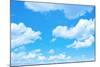 Blue Sky Background with a Tiny Clouds-Vitaliy Pakhnyushchyy-Mounted Photographic Print