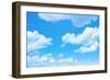 Blue Sky Background with a Tiny Clouds-Vitaliy Pakhnyushchyy-Framed Photographic Print