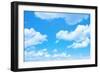 Blue Sky Background with a Tiny Clouds-Vitaliy Pakhnyushchyy-Framed Photographic Print