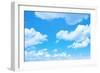 Blue Sky Background with a Tiny Clouds-Vitaliy Pakhnyushchyy-Framed Photographic Print