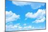 Blue Sky Background with a Tiny Clouds-Vitaliy Pakhnyushchyy-Mounted Photographic Print