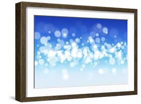 Blue Sky Blurry Lights-alexaldo-Framed Art Print