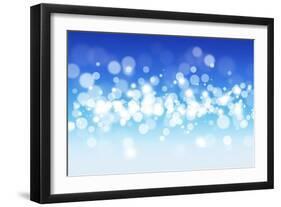 Blue Sky Blurry Lights-alexaldo-Framed Art Print