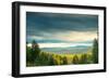 Blue Sky, Clouds and Field-Oleg Yermolov-Framed Photographic Print