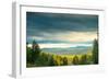 Blue Sky, Clouds and Field-Oleg Yermolov-Framed Photographic Print