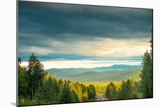 Blue Sky, Clouds and Field-Oleg Yermolov-Mounted Photographic Print