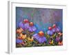 Blue Sky Coneflowers-Blenda Tyvoll-Framed Art Print