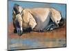 Blue Sky Day, (Przewalski), 2014-Mark Adlington-Mounted Giclee Print