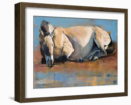 Blue Sky Day, (Przewalski), 2014-Mark Adlington-Framed Giclee Print