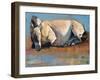 Blue Sky Day, (Przewalski), 2014-Mark Adlington-Framed Giclee Print