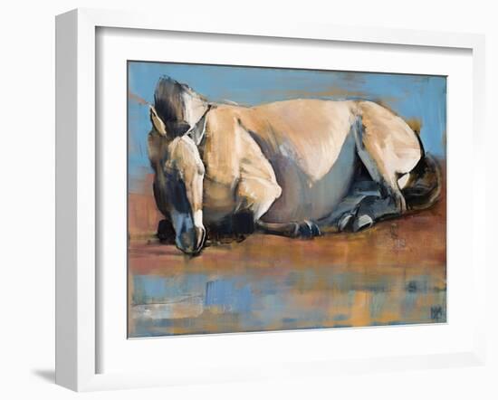 Blue Sky Day, (Przewalski), 2014-Mark Adlington-Framed Giclee Print