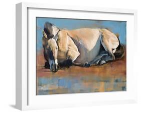 Blue Sky Day, (Przewalski), 2014-Mark Adlington-Framed Giclee Print