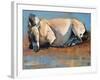 Blue Sky Day, (Przewalski), 2014-Mark Adlington-Framed Giclee Print