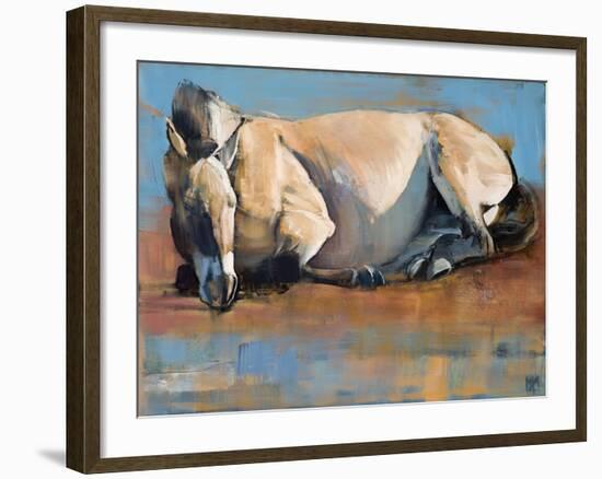 Blue Sky Day, (Przewalski), 2014-Mark Adlington-Framed Giclee Print