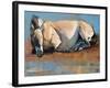 Blue Sky Day, (Przewalski), 2014-Mark Adlington-Framed Giclee Print