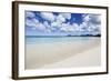 Blue Sky Frames the White Sand and the Turquoise Caribbean Sea, Ffryes Beach, Antigua-Roberto Moiola-Framed Photographic Print