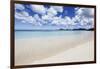 Blue Sky Frames the White Sand and the Turquoise Caribbean Sea, Ffryes Beach, Antigua-Roberto Moiola-Framed Photographic Print