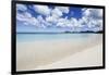 Blue Sky Frames the White Sand and the Turquoise Caribbean Sea, Ffryes Beach, Antigua-Roberto Moiola-Framed Photographic Print