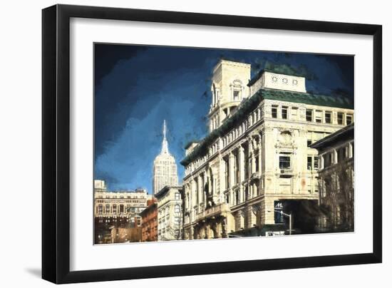 Blue Sky Manhattan-Philippe Hugonnard-Framed Giclee Print