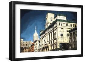 Blue Sky Manhattan-Philippe Hugonnard-Framed Giclee Print