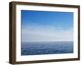 Blue Sky over Calm Sea-Norbert Schaefer-Framed Photographic Print