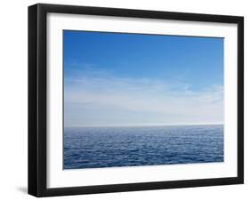 Blue Sky over Calm Sea-Norbert Schaefer-Framed Photographic Print