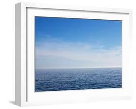 Blue Sky over Calm Sea-Norbert Schaefer-Framed Photographic Print