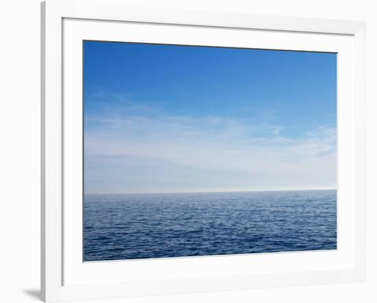 Blue Sky over Calm Sea-Norbert Schaefer-Framed Photographic Print