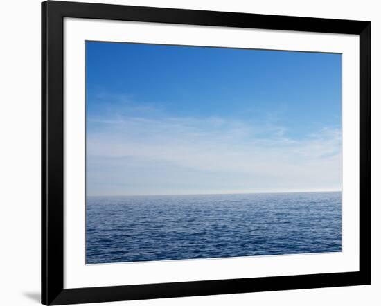 Blue Sky over Calm Sea-Norbert Schaefer-Framed Photographic Print