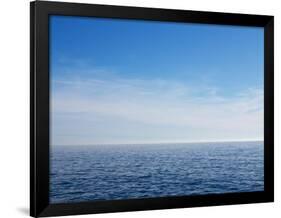 Blue Sky over Calm Sea-Norbert Schaefer-Framed Photographic Print