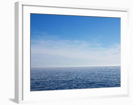 Blue Sky over Calm Sea-Norbert Schaefer-Framed Photographic Print