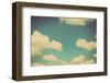 Blue Sky Vintage and Natural Background-tortoon-Framed Photographic Print