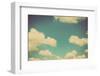 Blue Sky Vintage and Natural Background-tortoon-Framed Photographic Print