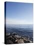 Blue Sky with Blue Sea and Rocks-Norbert Schaefer-Stretched Canvas