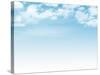 Blue Sky with Clouds Background-karandaev-Stretched Canvas