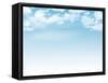 Blue Sky with Clouds Background-karandaev-Framed Stretched Canvas