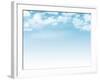 Blue Sky with Clouds Background-karandaev-Framed Photographic Print