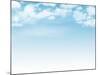 Blue Sky with Clouds Background-karandaev-Mounted Photographic Print