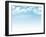 Blue Sky with Clouds Background-karandaev-Framed Photographic Print