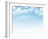 Blue Sky with Clouds Background-karandaev-Framed Photographic Print