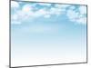 Blue Sky with Clouds Background-karandaev-Mounted Photographic Print